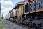 UP 8098 trails on a westbound manifest